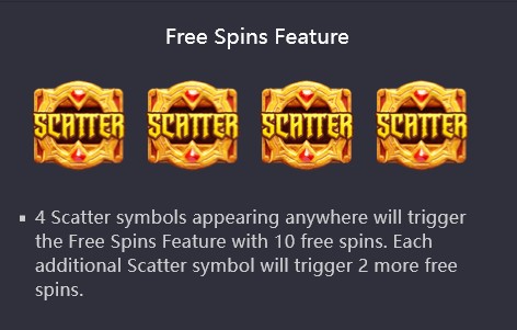 Treasures of Aztec Free spins Feature