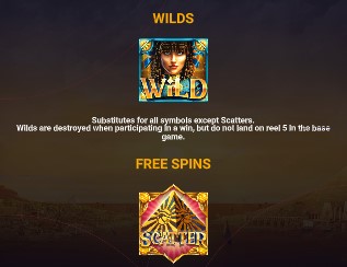 Nefertiti's Nile wilds free spins