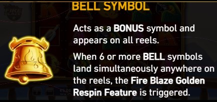 Fire Blaze Golden Buccaneer Bells Bell symbol