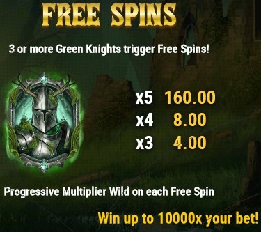 The Green Knight FREE SPINS